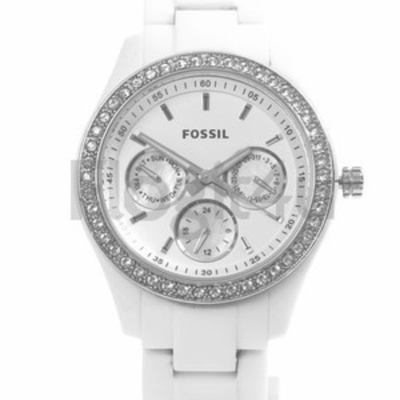 Fossil Ladies White Acrylic Watch - Picture 5 of 5